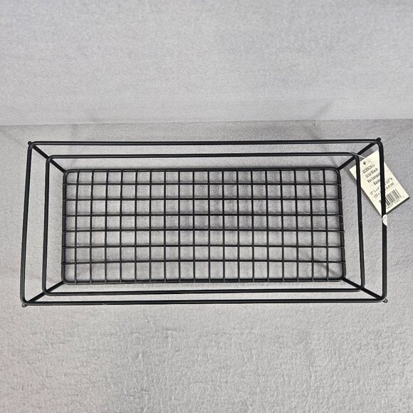American Metalcraft Grid Black Rectangle Basket, GCRB2613, 13L x 6W x 2.5H - Picture 3 of 6